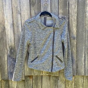 𝅺maurice Zippered Sweater/Jacket Gray size small